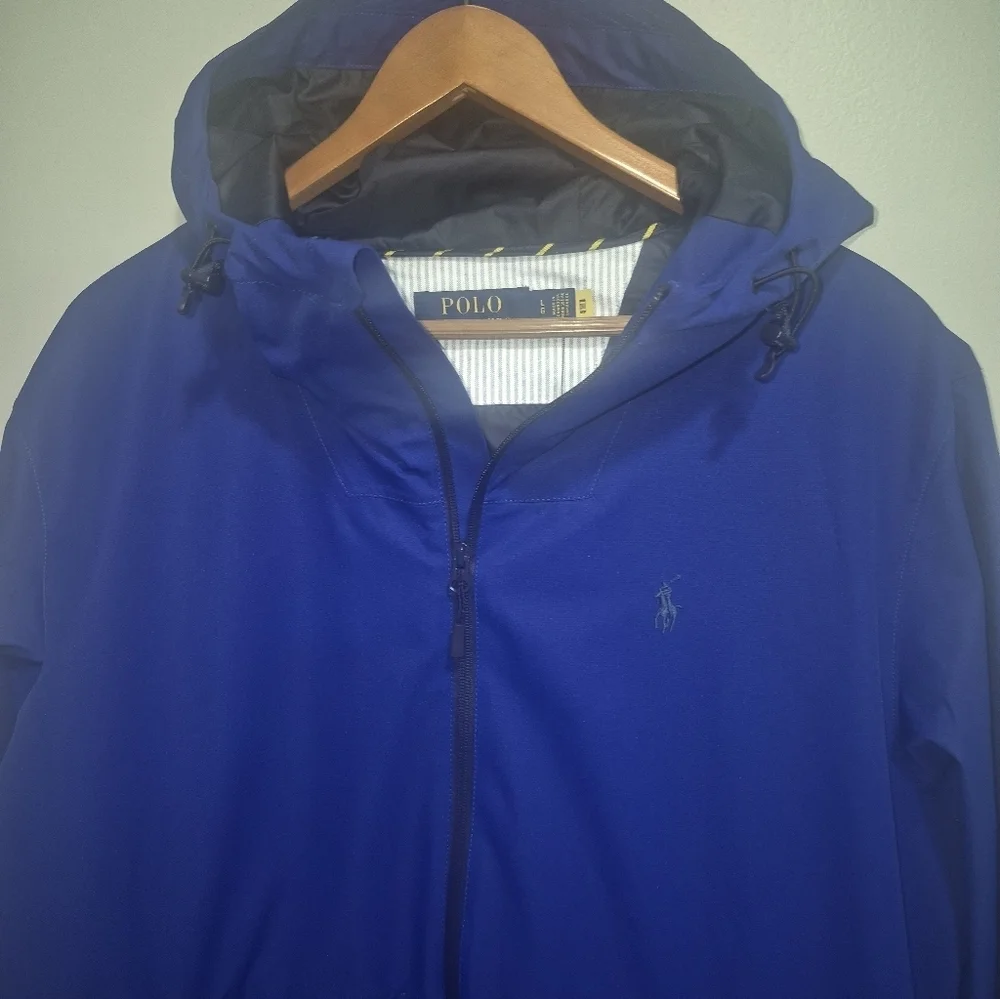 Polo RALPH LAUREN Lightweight Waterproof Seam-Sealed Hood Jacket Blue